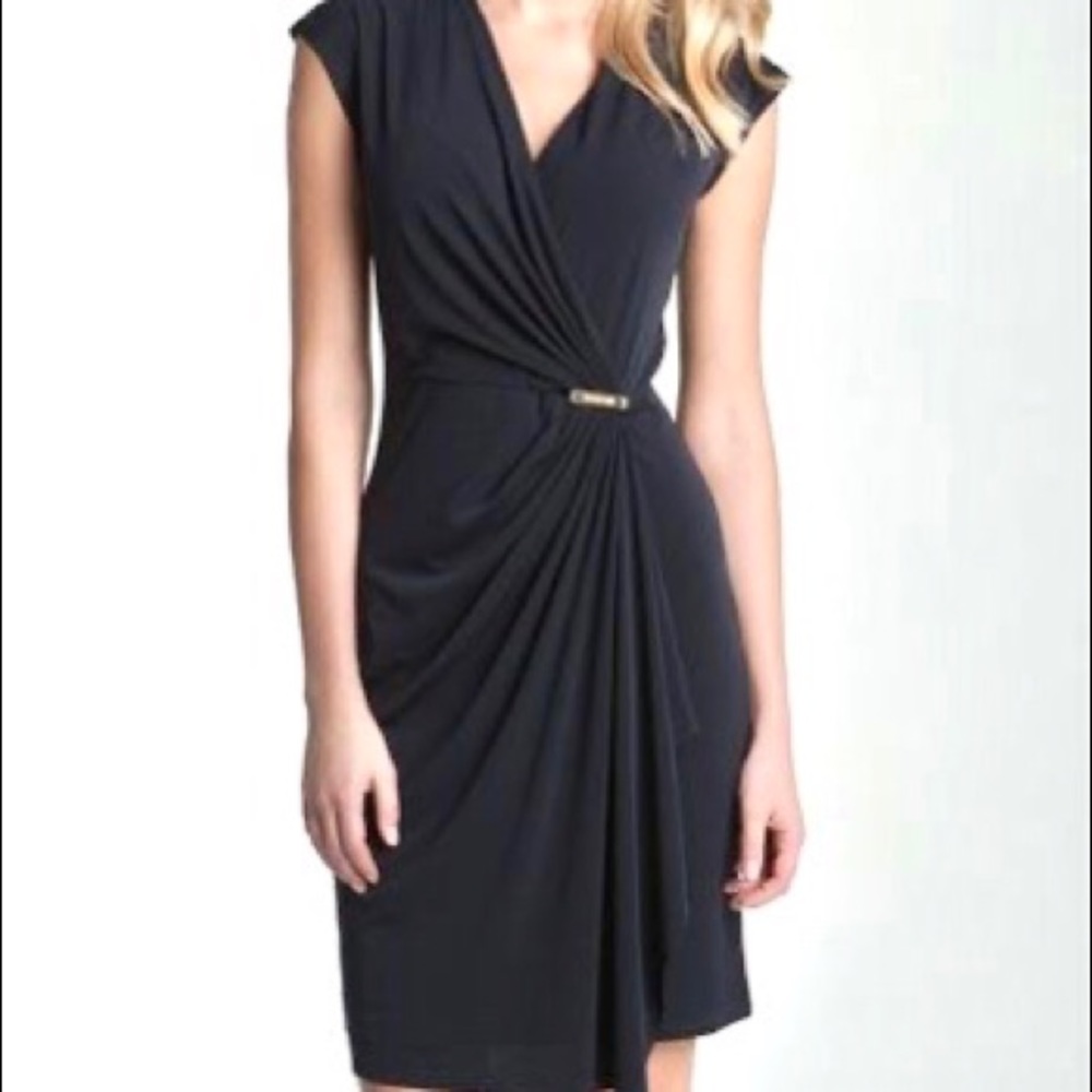 Michael Kors Surplice Faux Wrap Dress